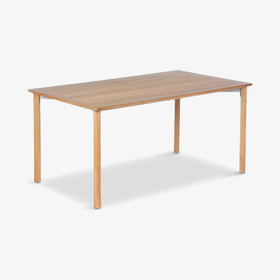 John Lewis Barlow Tyrie Atom 6-Seat Teak Wood Garden Table, Natural