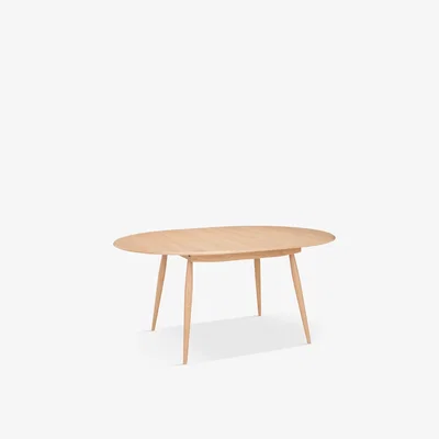 John Lewis ercol for John Lewis Shalstone 4-6 Seater Extending Round Dining Table, Oak