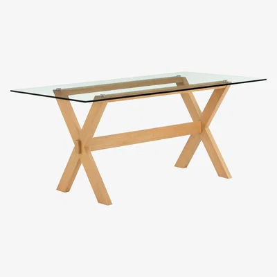 John Lewis John Lewis & Partners Lydia 8 Seater Glass Top Dining Table