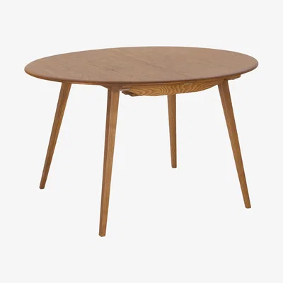 John Lewis ercol for John Lewis Bellingdon 4-6 Seater Round/Oval Extending Dining Table, Ash