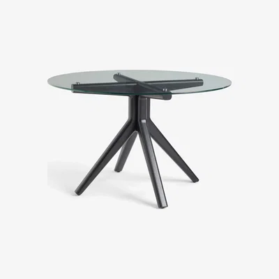 John Lewis John Lewis & Partners Poise 6 Seater Round Glass Dining Table