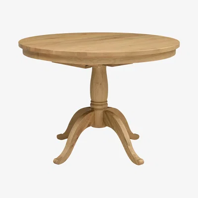 John Lewis Cotswold Elkstone 4-6 Seater Round Extending Dining Table, Mellow Oak