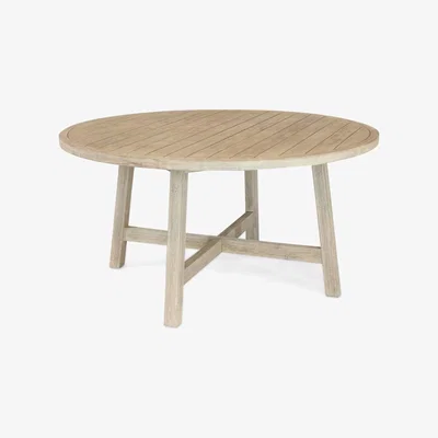 John Lewis KETTLER Cora 6 Seat Round Garden Dining Table, FSC-Certified (Acacia Wood), Natural