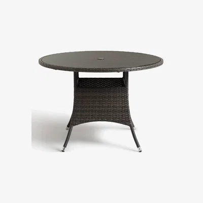 John Lewis John Lewis & Partners Alora 4-Seater Garden Dining Table, Brown