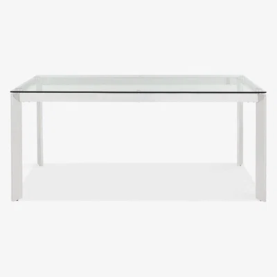 John Lewis John Lewis & Partners Tropez 6 Seater Glass Top Dining Table