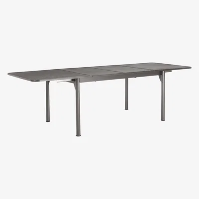 John Lewis John Lewis Henley by KETTLER Rectangular 6-8 Seater Extending Outdoor Dining Table, Grey