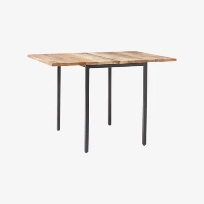 John Lewis west elm Box Frame Drop Leaf 2-6 Seater Extending Dining Table, FSC-Certified (Mango Wood)