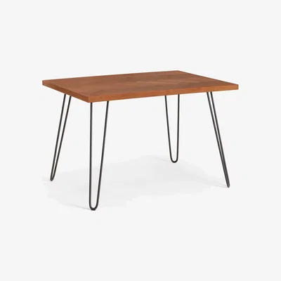 John Lewis John Lewis & Partners Hairpin 6 Seater Dining Table, Dark Oak