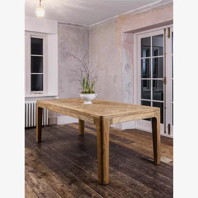 John Lewis One.World Rustic Reclaimed Teak Dining Table, Natural, L2m