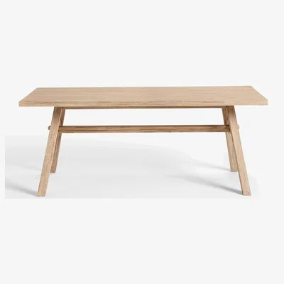 John Lewis Croft Collection Burford 6-Seat Garden Dining Table, FSC-Certified (Acacia Wood), Natural