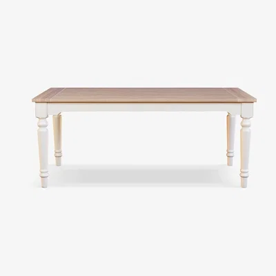 John Lewis Laura Ashley Dorset 6 Seater Dining Table, Cream/Natural