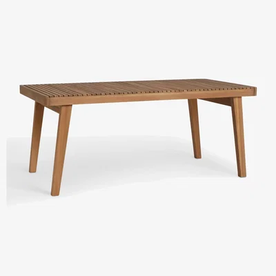 John Lewis John Lewis Mona Rectangular Garden Dining Table, 175cm, FSC-Certified (Acacia Wood), Natural