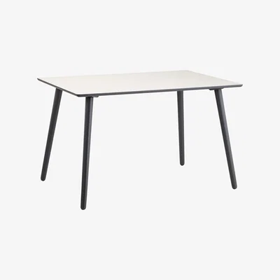 John Lewis House by John Lewis Luna 4 Seater Laminate Dining Table, White/Grey