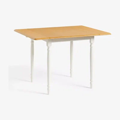 John Lewis John Lewis ANYDAY Clayton 2-4 Seater Drop Leaf Rectangular Dining Table, White, FSC-Certified (Beech Wood)