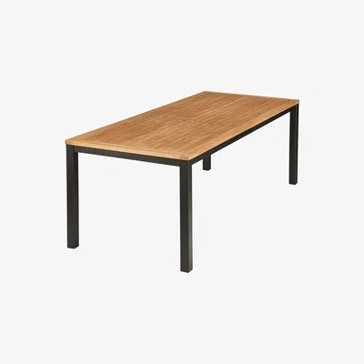 John Lewis Barlow Tyrie Aura 8-Seater Garden Dining Table, Graphite