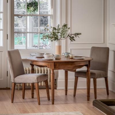 Knees Highgrove Extendable Round Table - Natural