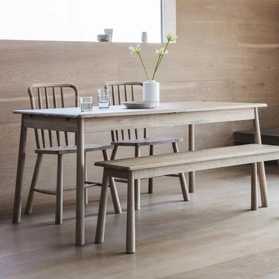 Knees Finn 150cm-200cm Light Oak Extending Dining Table