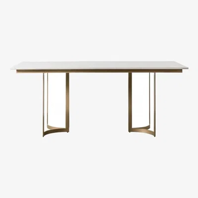 Knees Ezra 180cm Stone Dining Table - Black