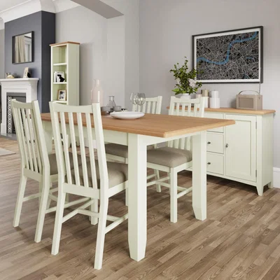 Knees Galileo 160cm-200cm Wood Extending Dining Table - White