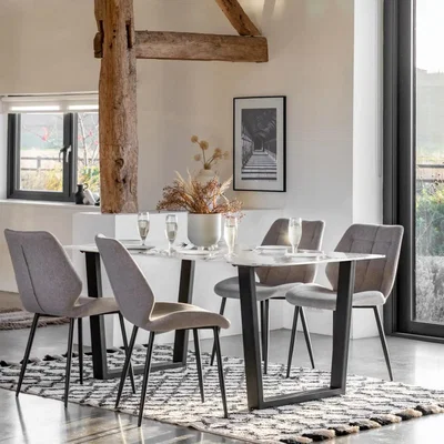 Knees Atkinson Dining Table - White