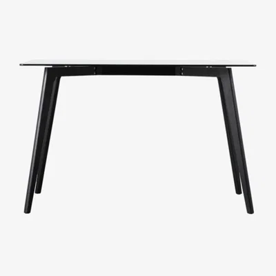 Knees Koropi 120cm Tempered Glass Dining Table - Black