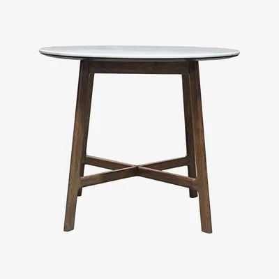 Knees Badalonia 90cm Dark Acacia Wood Round Dining Table