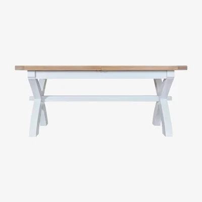 Knees Terranostra 180cm Wood Extending Dining Table - Old White