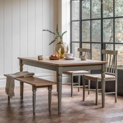 Knees Eton Extendable Dining Table - Grey