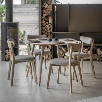 Knees Ashford 110cm Round Dining Table - Natural