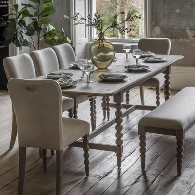 Knees Artisan Extendable Oak Dining Table - Natural
