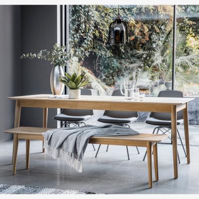 Knees Milano 200cm-252cm Light Oak Extending Dining Table