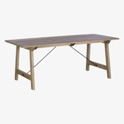 Knees Lark 160cm Light Reclaimed Wood Dining Table