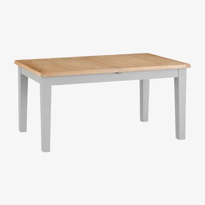 Knees Terranostra 160cm Wood Extending Dining Table - Millstone Grey