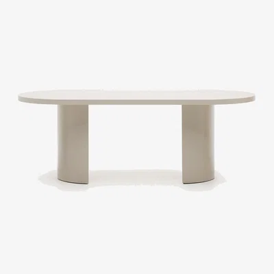 Kave Home Nealy table in a lacquered MDF in an ecru finish, 200 x 100 cm