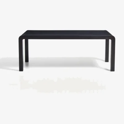 Kave Home Erisia extendable table in solid oak wood with an ebonised finish 200 (280) x 100 cm FSC 100%