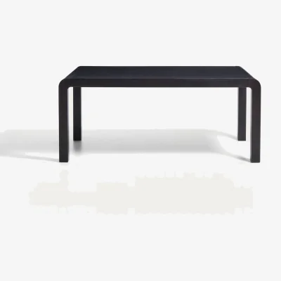 Kave Home Erisia extendable table in solid oak wood with an ebonized finish 180 (230) x 90 cm FSC 100%