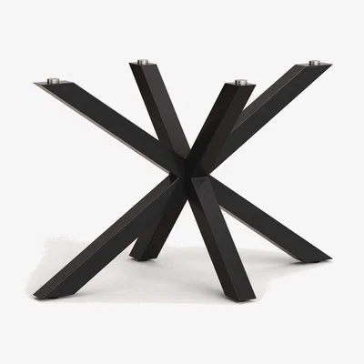 Kave Home Argo black table legs for rectangular and oval table tops