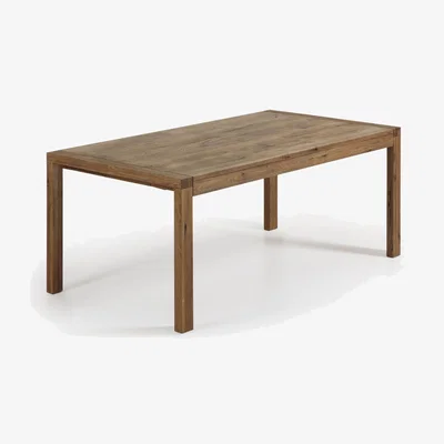 Kave Home Briva extendable table with a distressed oak wood veneer finish, 180 (220) x 90 cm