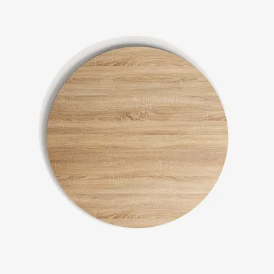 Kave Home Argo round, wood-effect, melamine table top, Ø 120 cm