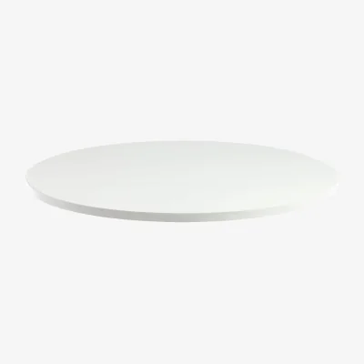 Kave Home Tiaret round table top in melamine with a white finish, Ø 70 cm
