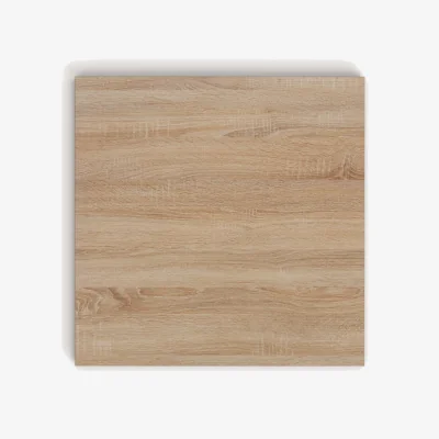 Kave Home Tiaret table top in melamine with a natural finish, 70 x 70 cm