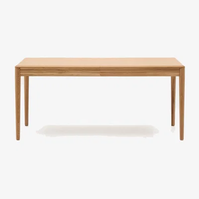 Kave Home Lenon extendable table in natural FSC Mix Credit solid oak wood and veneer 160(240)x90