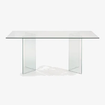 Kave Home Burano glass table 180 x 90 cm