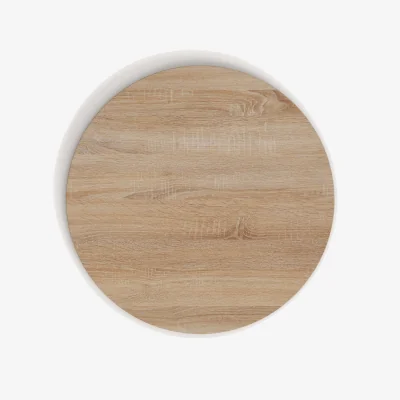 Kave Home Tiaret round table top in melamine with a natural finish, Ø 70 cm