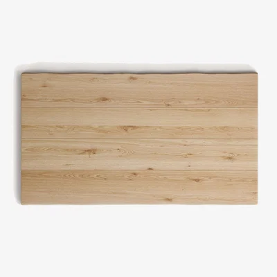 Kave Home Argo table top in white-washed oak veneer, 160 x 90 cm