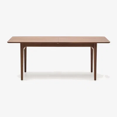 Kave Home Elan extendable table in veneer and solid walnut wood 200 (260) x 100 cm 100% FSC