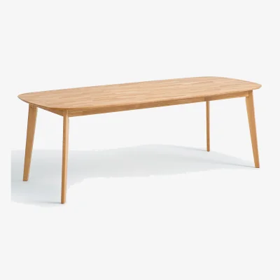 La Redoute Dalmar 8-10 Seater Solid Oak Dining Table