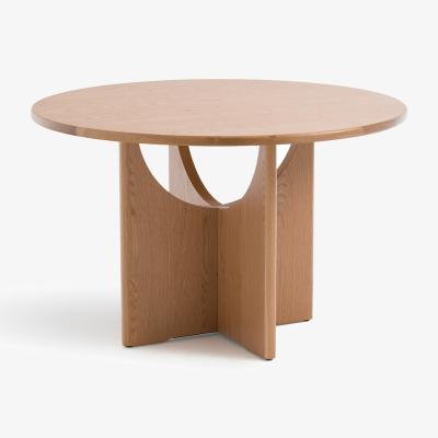 La Redoute Minimal Round Oak Dining Table (Seats 4/6)