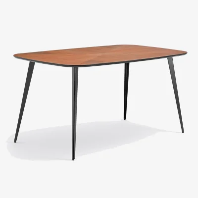 La Redoute Watford 6-Seater Dining Table with Vintage Marquetry