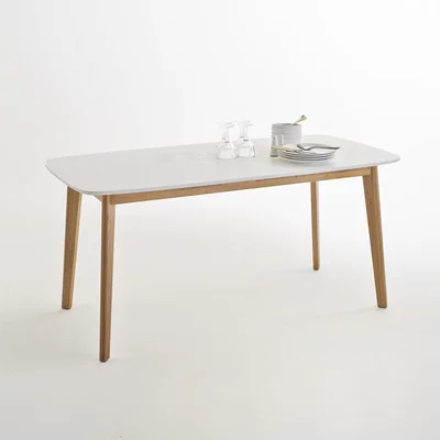 La Redoute JIMI Scandi-Style Oblong Oak Dining Table (Seats 6)